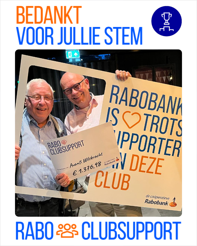 Bedrag bekend Rabobank Clubsupport